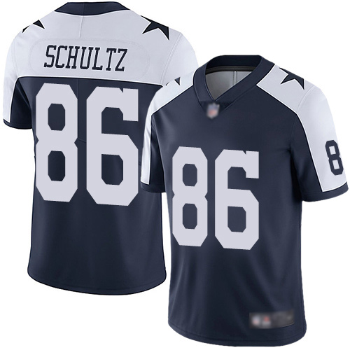 Men Dallas Cowboys Limited Navy Blue Dalton Schultz Alternate #86 Vapor Untouchable Throwback NFL Jersey